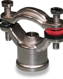 Saddle clamp 1/2"fm brs for tube 3/4" and 1"